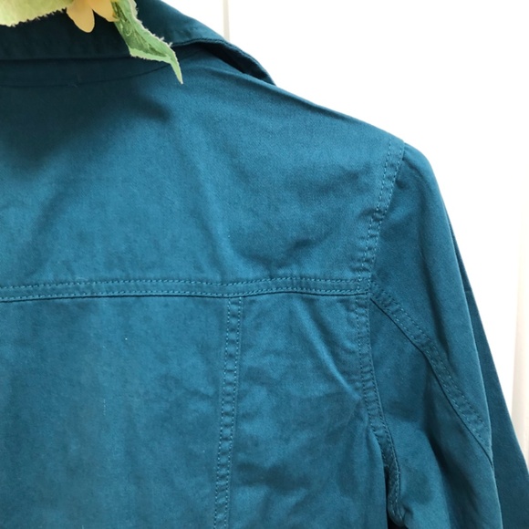 NWOT - Teal Jean Jacket with Straight Bottom - Picture 12 of 16